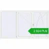 Pricing Tilt-and-Turn 2630x1500 mm REHAU OPTIMUM EURO-DESIGN 70 RAL 9016 Traffic white two-sided. Price: 2 924.47 PLN