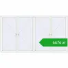 Pricing Tilt-and-Turn 4200x2300 mm REHAU OPTIMUM EURO-DESIGN 70 RAL 9016 Traffic white two-sided. Price: 6676,01 zł