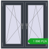 Pricing Tilt-and-Turn 1020x1040 mm REHAU ENERGY-SAVING SYNEGO MD ANTHRACITE_GREY_STRUKTURAL two-sided. Price: 1895,56 zł
