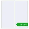 Pricing Tilt-and-Turn 2000x2100 mm REHAU OPTIMUM EURO-DESIGN 70 RAL 9016 Traffic white two-sided. Price: 2 043.26 PLN