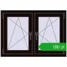 Pricing Tilt-and-Turn 1005x710 mm REHAU ENERGY-SAVING SYNEGO MD BLACK_BROWN two-sided. Price: 1380,90 zł