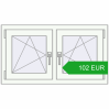 Pricing Tilt-and-Turn 990x545 mm EPSILON OPTIMA RAL 9016 Traffic white two-sided. Price: 102.08 EUR