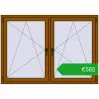 Ustalenie cen Okna skrzydłowe 1635x1160 mm REHAU ENERGY-SAVING SYNEGO MD GOLDEN OAK dwustronny. Cena: 585,14 €