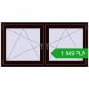 Pricing Tilt-and-Turn 1600x800 mm REHAU OPTIMUM EURO-DESIGN 70 CHOCOLATE_BROWN two-sided. Price: 1 948.64 PLN