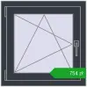 Pricing Tilt-and-Turn 650x650 mm CLASICTHERM 70 ANTHRACITE_GREY_STRUKTURAL two-sided. Price: 754,08 zł