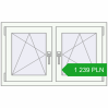 Pricing Tilt-and-Turn 1000x600 mm REHAU OPTIMUM EURO-DESIGN 70 WALNUT external. Price: 1 239.1 PLN