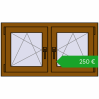 Ustalenie cen Okna skrzydłowe 990x545 mm REHAU OPTIMUM EURO-DESIGN 70 GOLDEN OAK dwustronny. Cena: 249,86 €