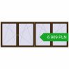 Pricing Tilt-and-Turn 4000x1500 mm REHAU OPTIMUM EURO-DESIGN 70 DARK_OAK two-sided. Price: 6 908.69 PLN