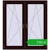 Ustalenie cen Okna skrzydłowe 1230x1355 mm REHAU ENERGY-SAVING SYNEGO MD CHOCOLATE_BROWN dwustronny. Cena: 2183,59 zł