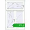 Pricing Okna skrzydłowe 1000x1500 mm REHAU OPTIMUM EURO-DESIGN 70 RAL 9016 Traffic white dwustronny. Price: 1707,22 zł
