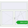 Pricing Tilt-and-Turn 1649x1500 mm REHAU ENERGY-SAVING SYNEGO MD RAL 9016 Traffic white two-sided. Price: 667.77 EUR