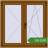 Pricing Tilt-and-Turn 1100x1100 mm KORSA OPTIMUM REHAU EURO 70. Price: 325 EUR