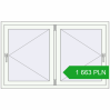 Pricing Tilt-and-Turn 1450x900 mm REHAU OPTIMUM EURO-DESIGN 70 GOLDEN OAK external. Price: 1 663.42 PLN