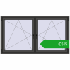 Ustalenie cen Okna skrzydłowe 1770x995 mm REHAU ENERGY-SAVING SYNEGO MD BASALT_GREY dwustronny. Cena: 515,00 €