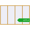 Pricing Tilt-and-Turn 3850x2500 mm ALU STANDARD 72 RAL 1006 Maize yellow two-sided. Price: 6379,34 zł