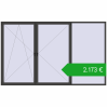Ustalenie cen Okna skrzydłowe 3800x2300 mm REHAU ENERGY-SAVING SYNEGO MD BASALT_GREY dwustronny. Cena: 2173,27 €