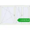 Pricing Tilt-and-Turn 2300x1500 mm REHAU OPTIMUM EURO-DESIGN 70 RAL 9016 Traffic white two-sided. Price: 3 519.19 PLN