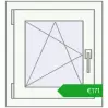 Pricing Tilt-and-Turn 500x545 mm CLASICTHERM 70 GOLDEN OAK external. Price: 171,24 €