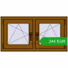 Ustalenie cen Okna skrzydłowe 990x515 mm REHAU OPTIMUM EURO-DESIGN 70 GOLDEN OAK dwustronny. Cena: 244.33 EUR