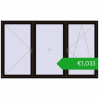 Ustalenie cen Okna skrzydłowe 2700x1600 mm REHAU ENERGY-SAVING SYNEGO MD BLACK_BROWN dwustronny. Cena: 1033,46 €