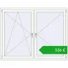 Pricing Okna skrzydłowe 1800x1400 mm REHAU OPTIMUM EURO-DESIGN 70 RAL 9016 Traffic white dwustronny. Price: 535,92 €