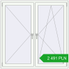 Pricing Tilt-and-Turn 1450x1450 mm REHAU ENERGY-SAVING SYNEGO MD RAL 9016 Traffic white two-sided. Price: 2 491.48 PLN