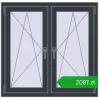 Ustalenie cen Okna skrzydłowe 1035x1010 mm REHAU ENERGY-SAVING SYNEGO MD ANTHRACITE_GREY_STRUKTURAL dwustronny. Cena: 2087,47 zł