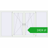 Ustalenie cen Okna skrzydłowe 2500x1400 mm REHAU OPTIMUM EURO-DESIGN 70 RAL 9016 Traffic white dwustronny. Cena: 2423,53 zł