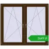 Ustalenie cen Okna skrzydłowe 1545x1340 mm REHAU ENERGY-SAVING SYNEGO MD DARK_OAK dwustronny. Cena: 2648,65 zł