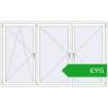 Ustalenie cen Okna skrzydłowe 2350x1435 mm REHAU ARTEVO RAL 9016 Traffic white dwustronny. Cena: 914,66 €