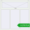 Pricing Tilt-and-Turn 1800x1800 mm ALU STANDARD 72 RAL 9016 Traffic white two-sided. Price: 6 277.83 PLN