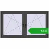 Pricing Tilt-and-Turn 1770x995 mm REHAU ENERGY-SAVING SYNEGO MD BASALT_GREY two-sided. Price: 515,00 €