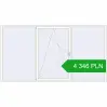 Pricing Tilt-and-Turn 3260x1760 mm REHAU ENERGY-SAVING SYNEGO MD RAL 9016 Traffic white two-sided. Price: 4 346.4 PLN