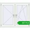 Pricing Tilt-and-Turn 1200x1000 mm REHAU OPTIMUM EURO-DESIGN 70 RAL 9016 Traffic white two-sided. Price: 997,27 zł