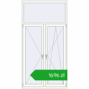 Pricing Tilt-and-Turn 1200x2300 mm REHAU OPTIMUM EURO-DESIGN 70 RAL 9016 Traffic white two-sided. Price: 1696,02 zł