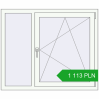 Pricing Tilt-and-Turn 1200x1000 mm REHAU OPTIMUM EURO-DESIGN 70 RAL 9016 Traffic white two-sided. Price: 1 112.84 PLN