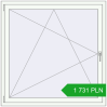 Pricing Tilt-and-Turn 1300x1300 mm REHAU OPTIMUM EURO-DESIGN 70 RAL 9016 Traffic white two-sided. Price: 1 730.52 PLN