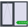 Pricing Tilt-and-Turn 1300x1200 mm REHAU OPTIMUM EURO-DESIGN 70 ANTHRACITE_GREY_STRUKTURAL two-sided. Price: 2 171.78 PLN