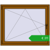 Ustalenie cen Okna skrzydłowe 1200x1000 mm CLASICTHERM 70 GOLDEN OAK dwustronny. Cena: 310,92 €