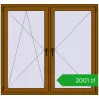 Pricing Tilt-and-Turn 1500x1400 mm REHAU OPTIMUM EURO-DESIGN 70 GOLDEN OAK two-sided. Price: 2000,62 zł