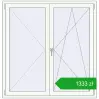 Pricing Tilt-and-Turn 1400x1450 mm REHAU OPTIMUM EURO-DESIGN 70 RAL 9016 Traffic white two-sided. Price: 1333,34 zł