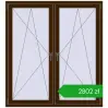 Ustalenie cen Okna skrzydłowe 1410x1535 mm REHAU ENERGY-SAVING SYNEGO MD DARK_OAK dwustronny. Cena: 2801,86 zł