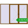 Pricing Tilt-and-Turn 3000x2200 mm REHAU ENERGY-SAVING SYNEGO MD GOLDEN OAK two-sided. Price: 8 492 PLN