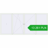 Ustalenie cen Okna skrzydłowe 5000x2300 mm ALU STANDARD 72 RAL 9016 Traffic white dwustronny. Cena: 13 261.47 PLN