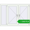 Pricing Tilt-and-Turn 1350x1000 mm REHAU OPTIMUM EURO-DESIGN 70 RAL 9016 Traffic white two-sided. Price: 1 548.79 PLN