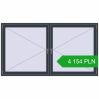 Pricing Tilt-and-Turn 2200x1200 mm REHAU ENERGY-SAVING SYNEGO MD ANTHRACITE_GREY_STRUKTURAL two-sided. Price: 4 153.82 PLN