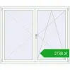 Pricing Okna rozwierne 1800x1500 mm REHAU ENERGY-SAVING SYNEGO MD RAL 9016 Traffic white dwustronny. Price: 2738,37 zł
