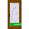 Pricing Tilt-and-Turn 550x1130 mm REHAU OPTIMUM EURO-DESIGN 70 GOLDEN OAK two-sided. Price: 1 125.85 PLN
