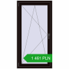 Pricing Tilt-and-Turn 770x1480 mm REHAU OPTIMUM EURO-DESIGN 70 BLACK_BROWN two-sided. Price: 1 461.14 PLN