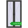 Pricing Tilt-and-Turn 1100x2000 mm REHAU ENERGY-SAVING SYNEGO MD BASALT_GREY two-sided. Price: 3 873.81 PLN